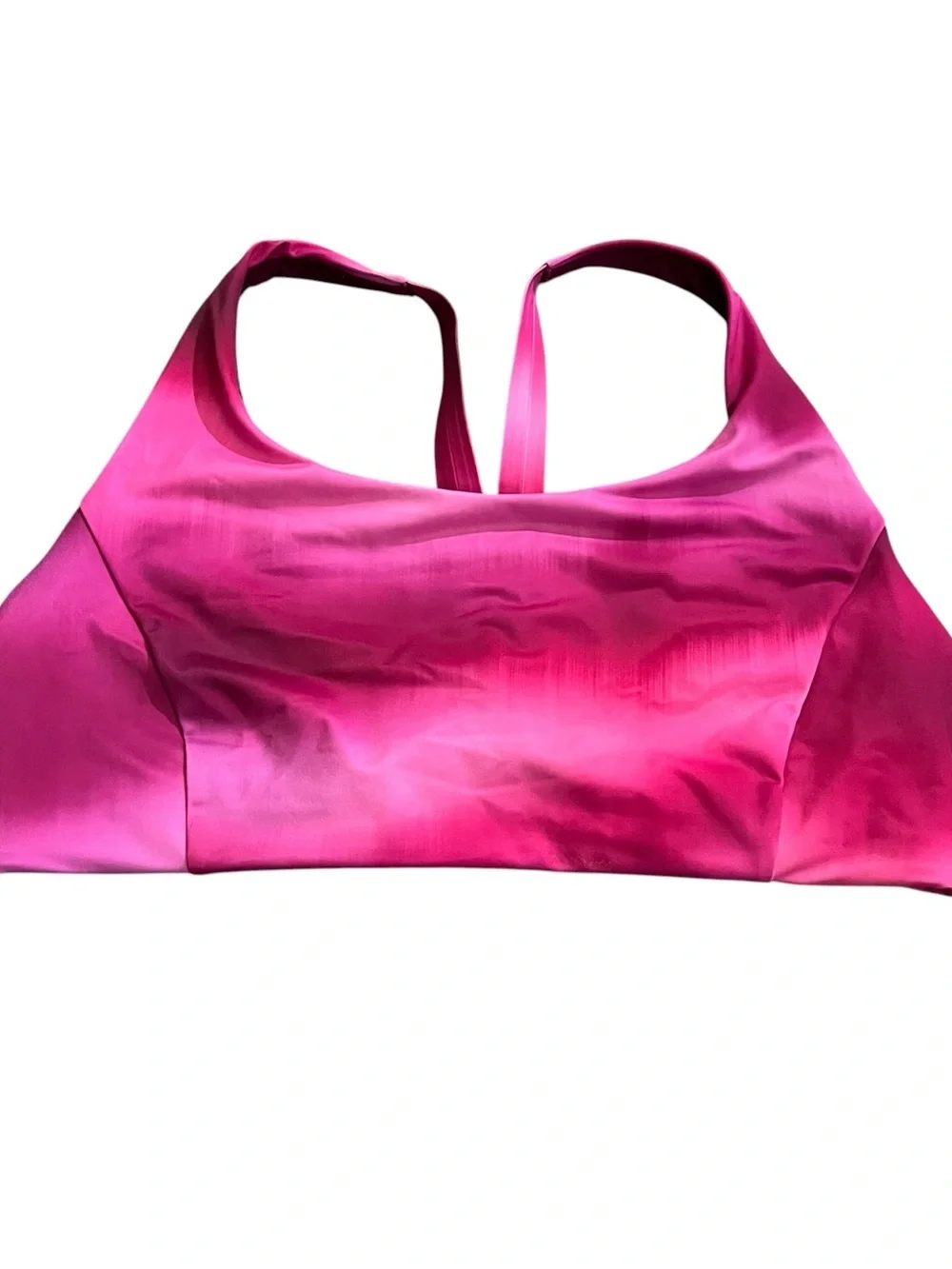 NWT! Athleta Malibu Bikini Top Surf Blur Fushsia Size Medium